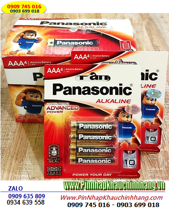 COMBO 1hộp 12vỉ (48viên) Pin Alkaline AAA 1.5v Panasonic LR03T/4B (Thailand) _Giá chỉ 534.000đ/HỘP